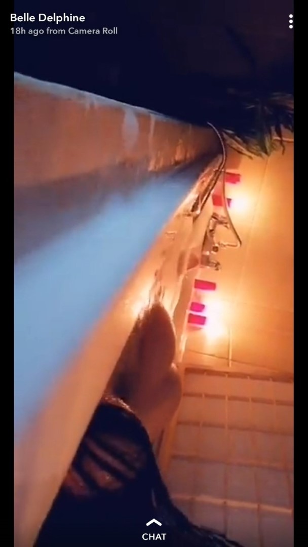 Belle Delphine Nude Bath Premium Snapchat Photos (7)
